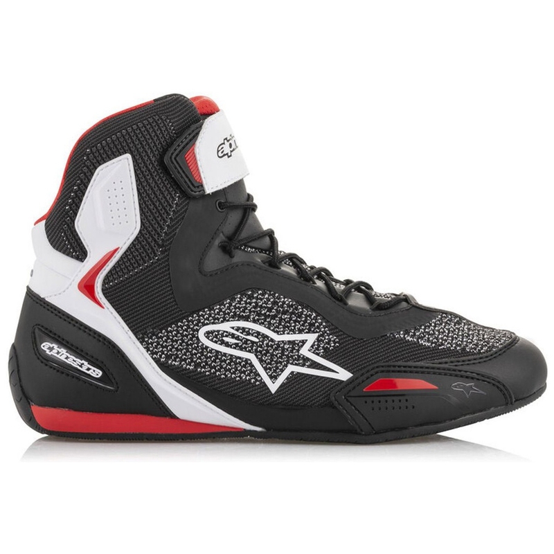 Boty na motorku Alpinestars Faster 3 Rideknit černo-bílo-červené