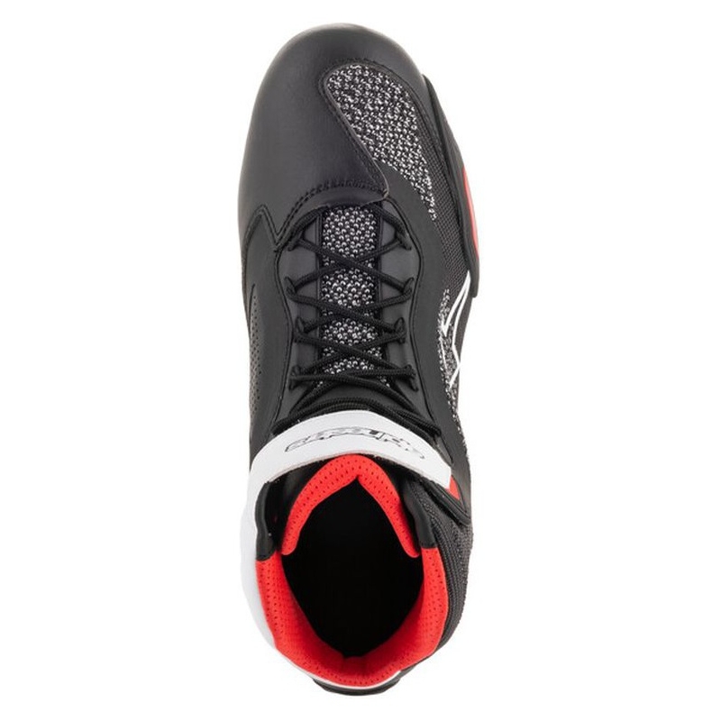 Boty na motorku Alpinestars Faster 3 Rideknit černo-bílo-červené