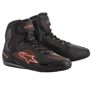 Boty na motorku Alpinestars Faster 3 Rideknit černo-fluo červené