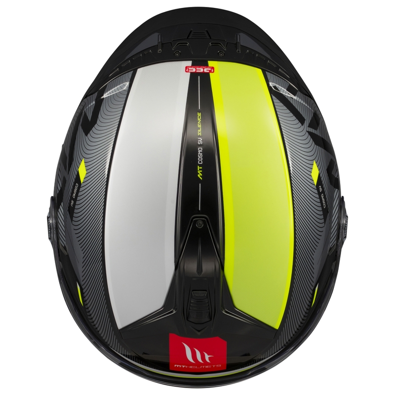 Otevřená helma na motorku MT Cosmo SV Silence černo-fluo žlutá