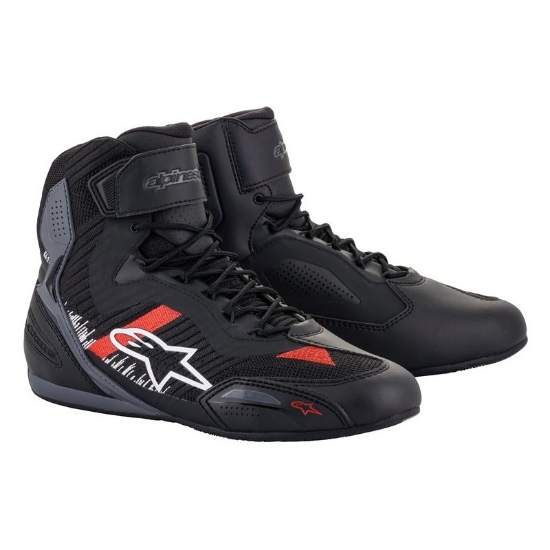 Boty na motorku Alpinestars Faster 3 Rideknit černo-šedo-červené