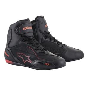 Boty na motorku Alpinestars Faster 3 Drystar černo-fluo červené
