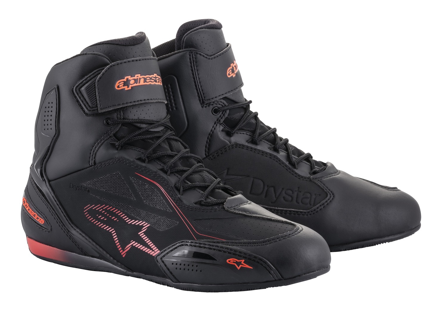 Boty na motorku Alpinestars Faster 3 Drystar černo-fluo červené Velikost: 38,5