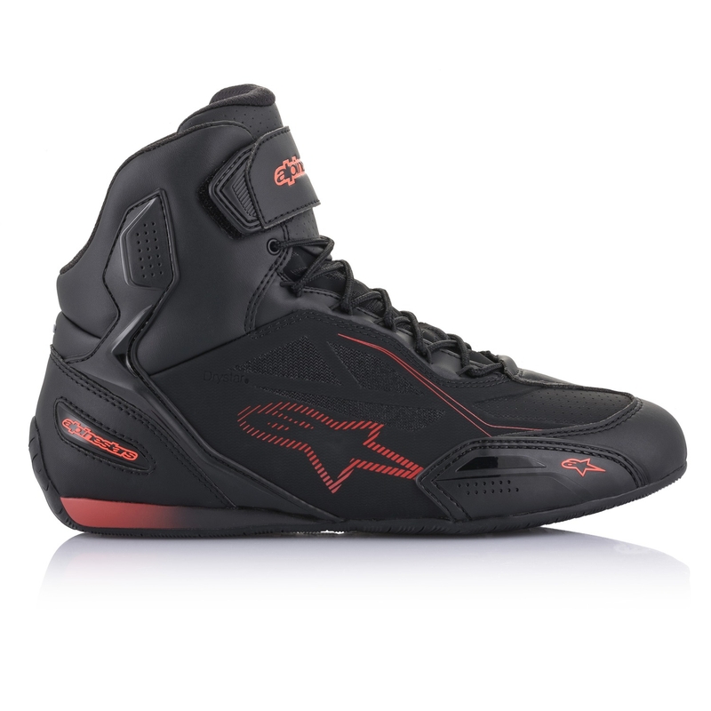 Boty na motorku Alpinestars Faster 3 Drystar černo-fluo červené