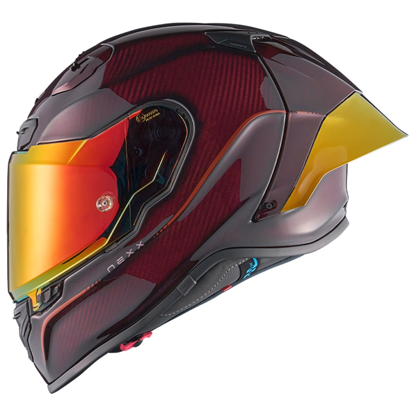 Integrální helma na motorku Nexx X.R3R Hagibis Carbon červená