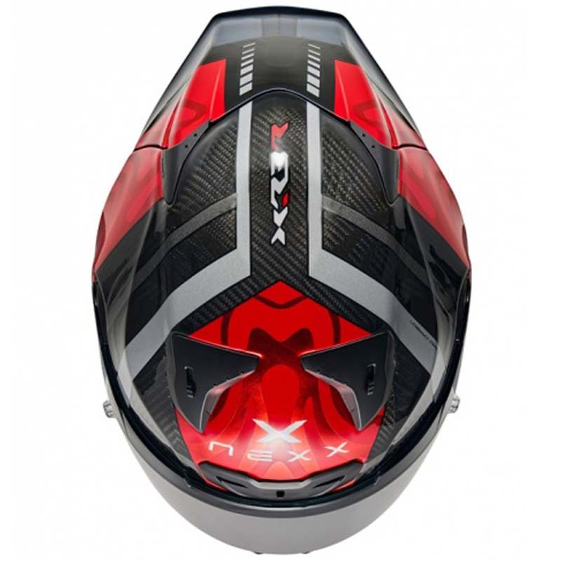 Integrální helma na motorku Nexx X.R3R Swirl červená