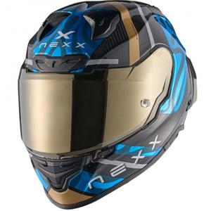 Integrální helma na motorku Nexx X.R3R Swirl tyrkysová