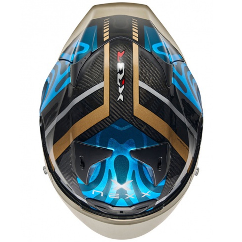 Integrální helma na motorku Nexx X.R3R Swirl tyrkysová