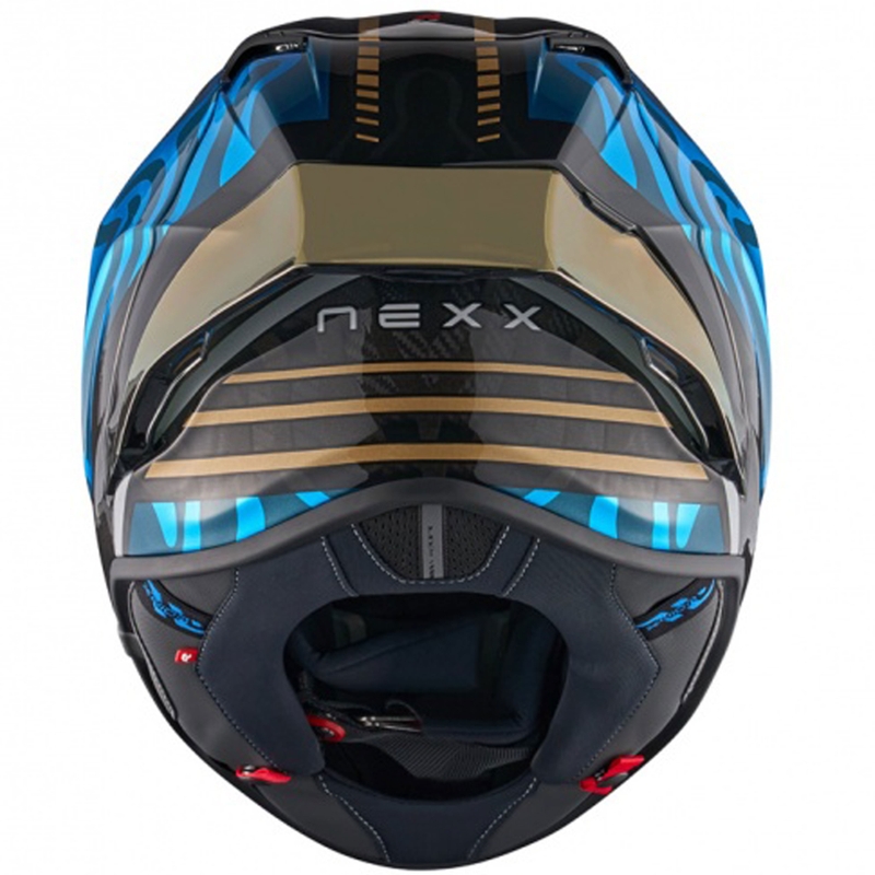 Integrální helma na motorku Nexx X.R3R Swirl tyrkysová