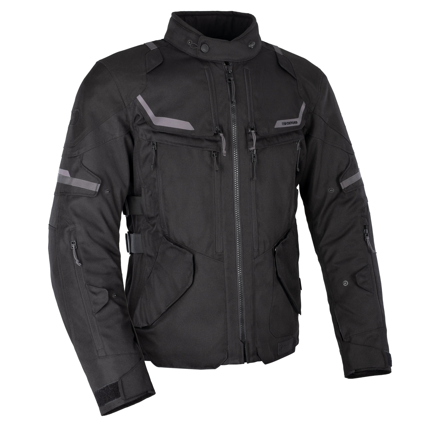 Bunda na motorku Oxford Advanced Rockland Dry2Dry černá Velikost: S