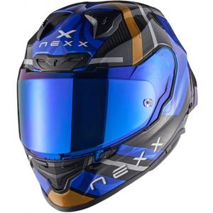 Integrální helma na motorku Nexx X.R3R Swirl tmavě modrá