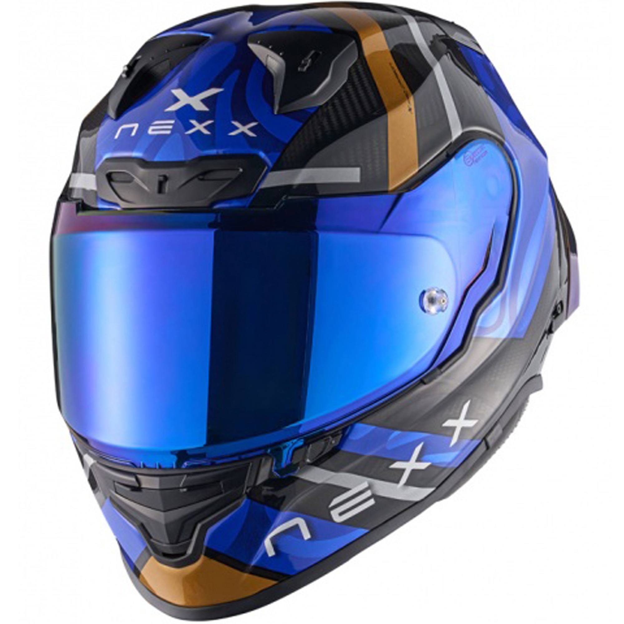 Integrální helma na motorku Nexx X.R3R Swirl tmavě modrá Velikost: 2XS