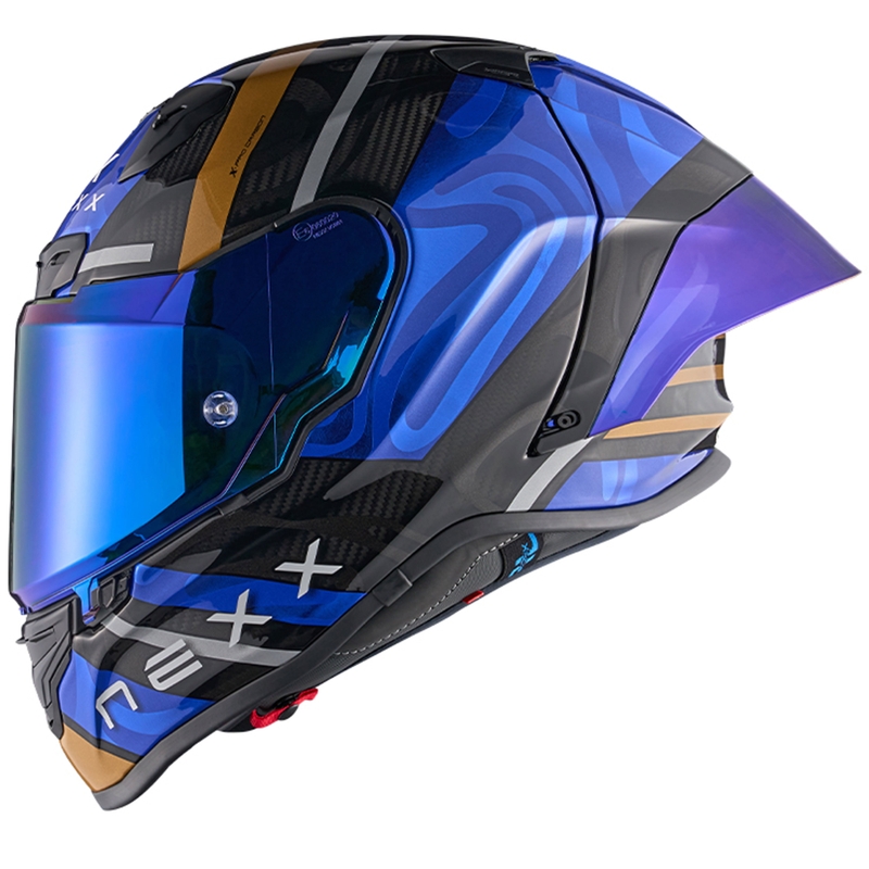 Integrální helma na motorku Nexx X.R3R Swirl tmavě modrá