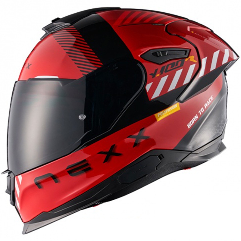 Integrální helma na motorku NEXX Y.100R Fade červeno-černá