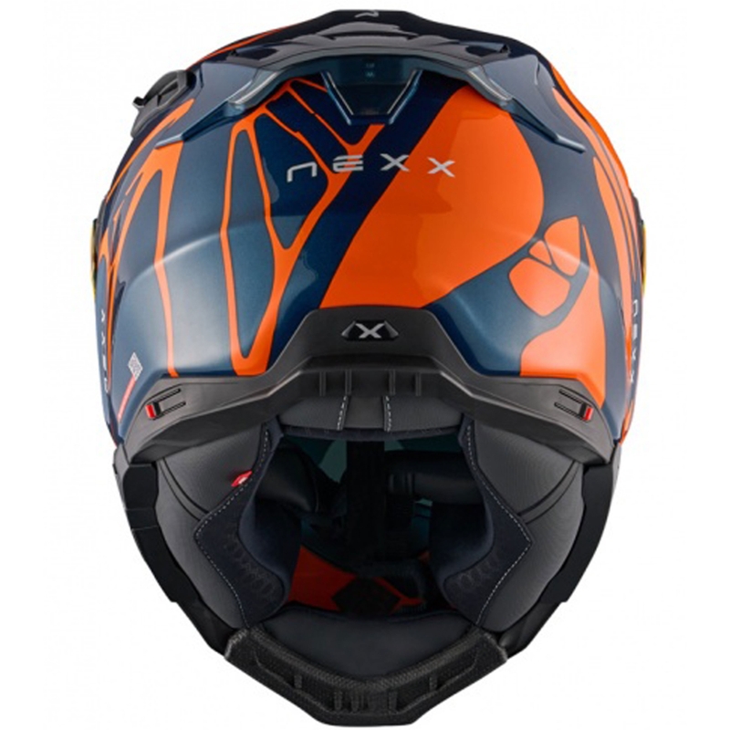 Integrální helma na motorku Nexx X.WST3 B-Side modro-oranžová
