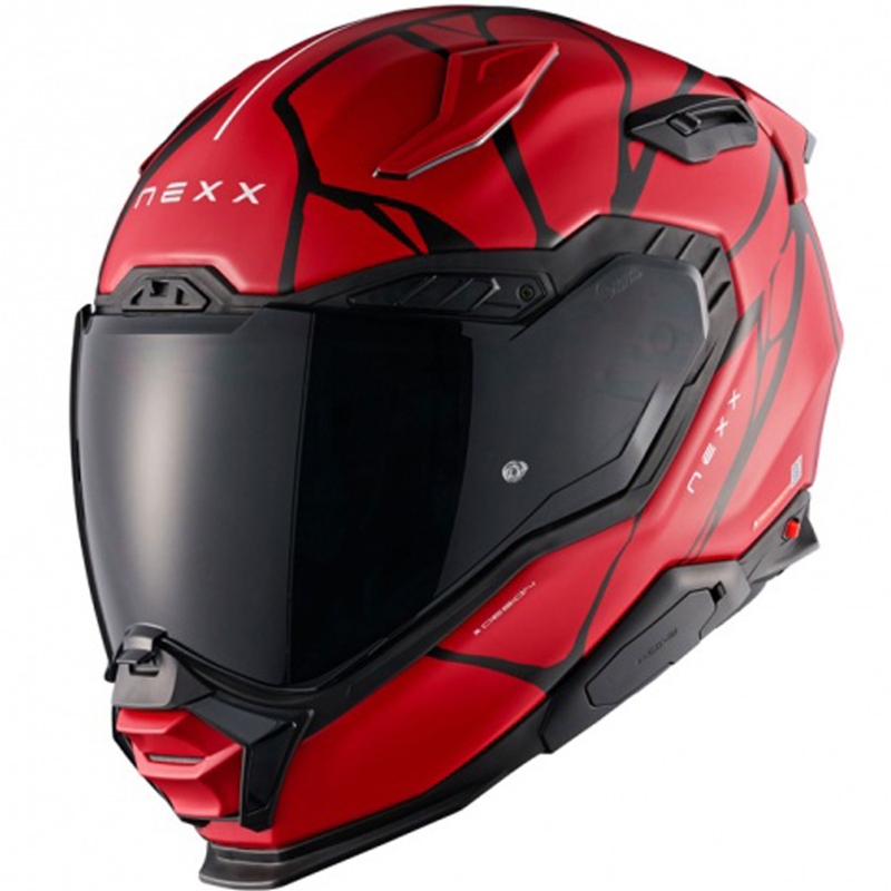 Integrální helma na motorku Nexx X.WST3 B-Side červeno-černá