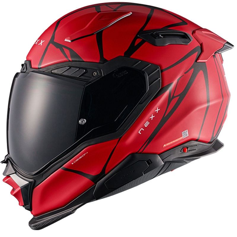 Integrální helma na motorku Nexx X.WST3 B-Side červeno-černá