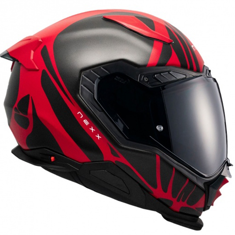 Integrální helma na motorku Nexx X.WST3 B-Side červeno-černá