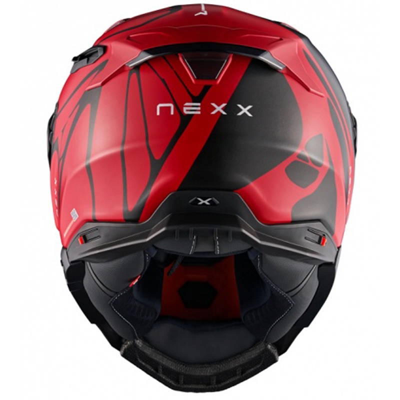 Integrální helma na motorku Nexx X.WST3 B-Side červeno-černá