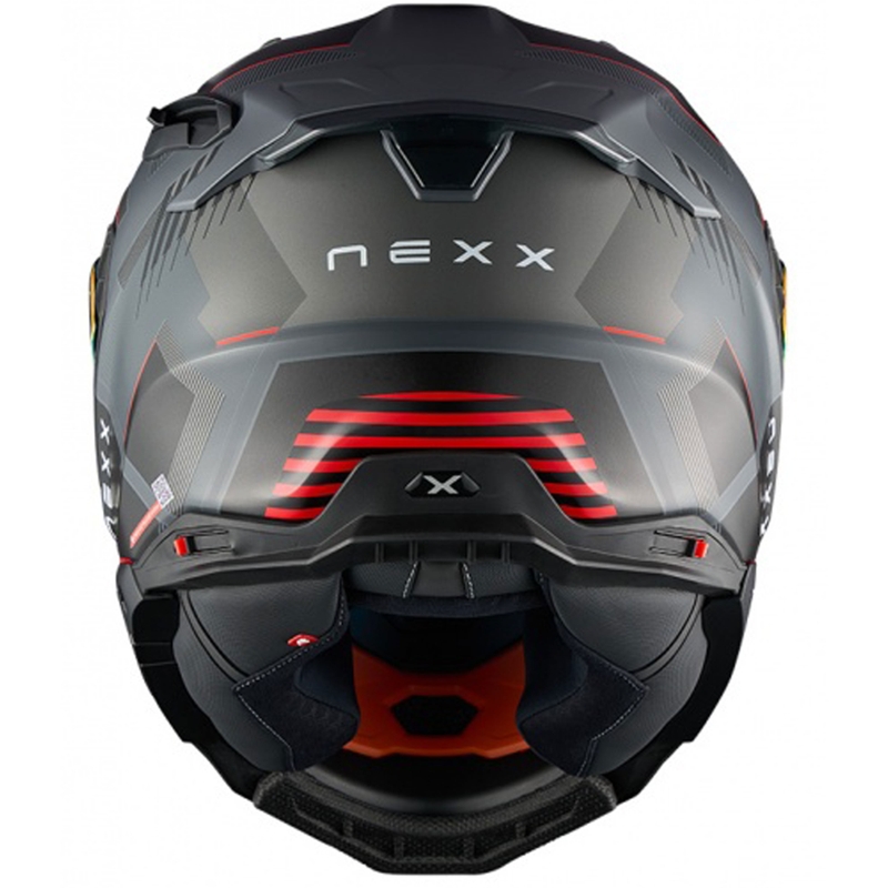 Integrální helma na motorku Nexx X.WST3 Fluence šedo-červená