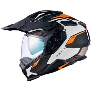 Enduro helma Nexx X.WED3 Keyo bílo-oranžová