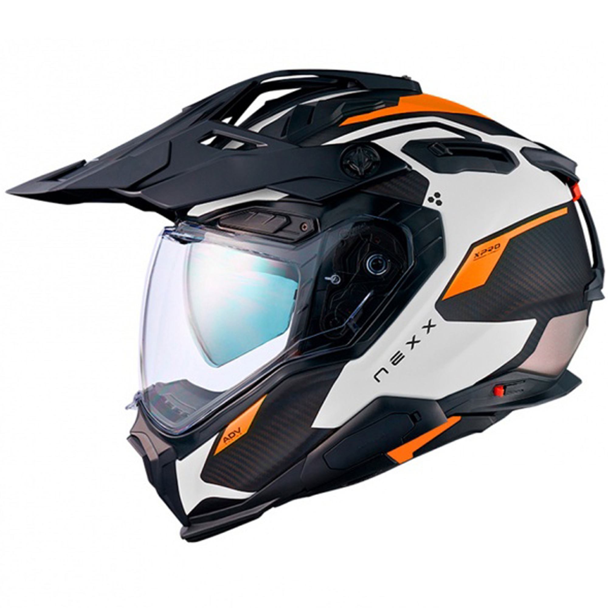 Enduro helma Nexx X.WED3 Keyo bílo-oranžová Velikost: 2XS