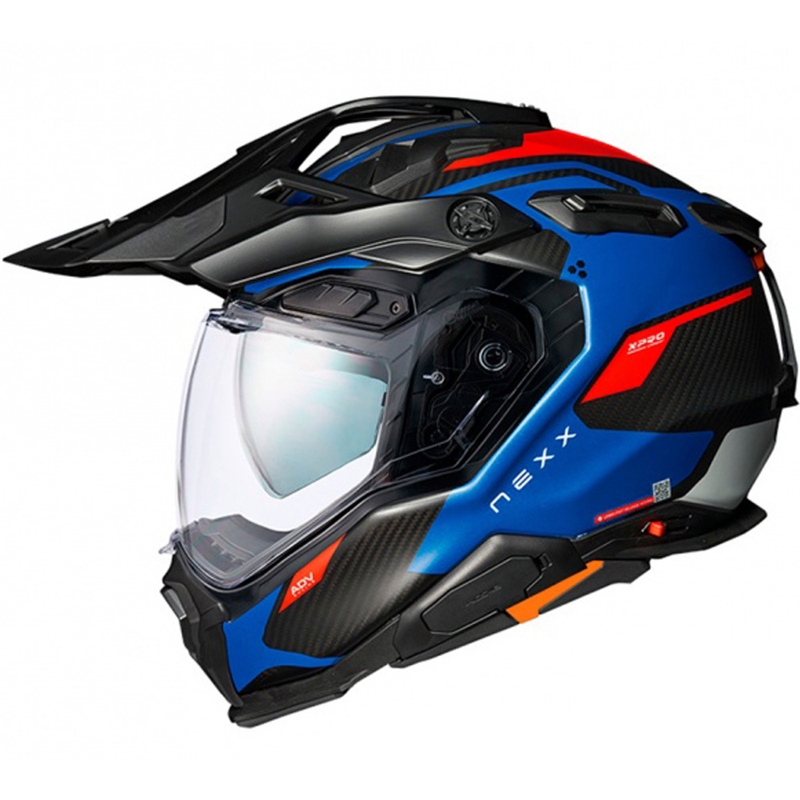 Enduro helma Nexx X.WED3 Keyo modro-červená