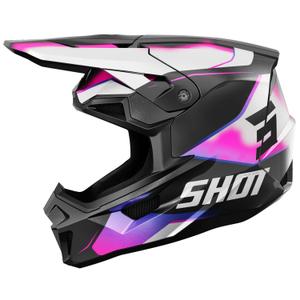 Motokrosová helma Shot Lite Astral modro-růžová