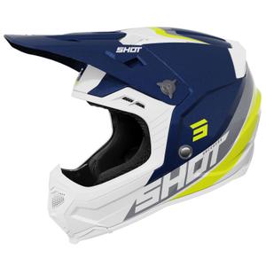 Motokrosová helma Shot Core Custom modro-perlová