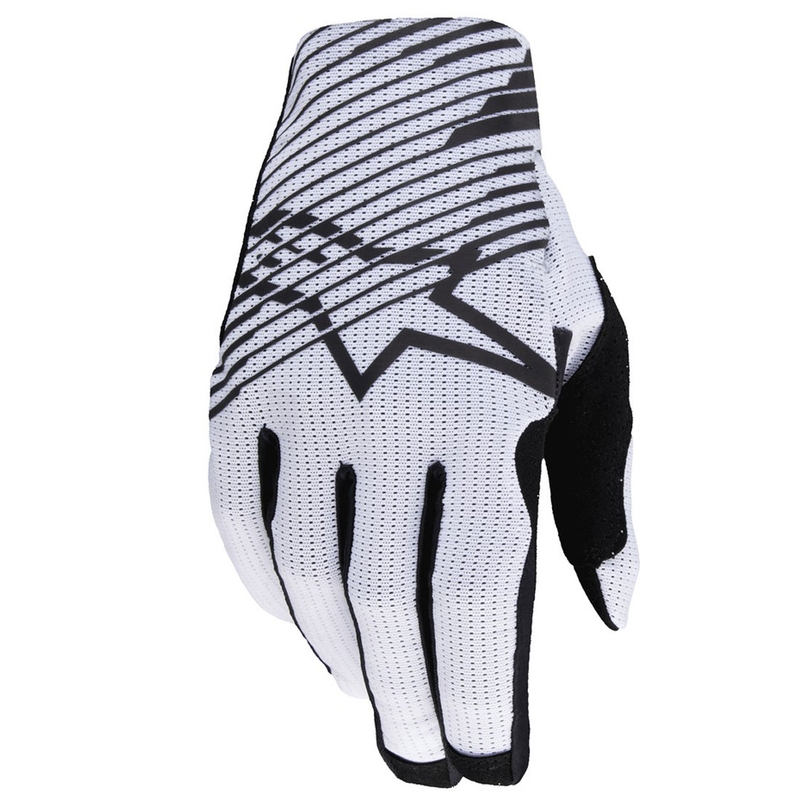 Motokrosové rukavice Alpinestars Radar Pro bílé
