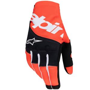 Motokrosové rukavice Alpinestars Techstar černo-oranžové