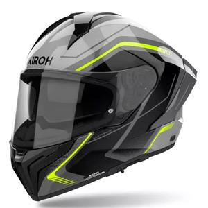 Integrální helma na motorku Airoh MATRYX Wide černo-šedo-žlutá