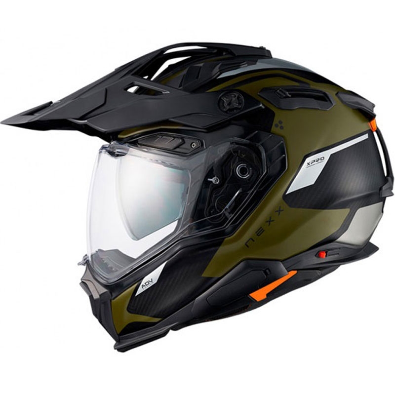 Enduro helma Nexx X.WED3 Keyo zeleno-stříbrná