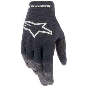 Dětské motokrosové rukavice Alpinestars Radar černo-stříbrné