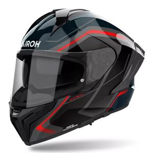 Integrální helma na motorku Airoh MATRYX Wide černo-šedo-červená