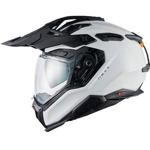 Enduro helma Nexx X.WED3 Plain perleťově bílá