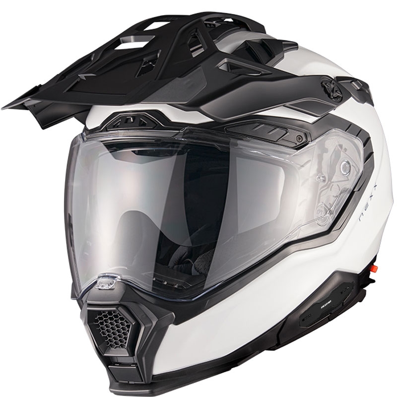 Enduro helma Nexx X.WED3 Plain perleťově bílá