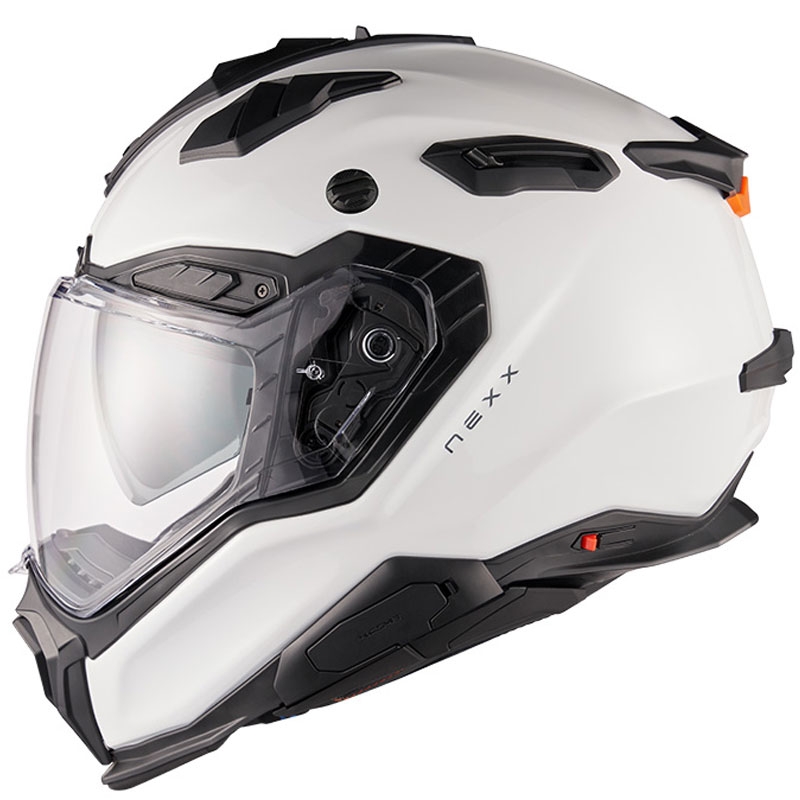 Enduro helma Nexx X.WED3 Plain perleťově bílá