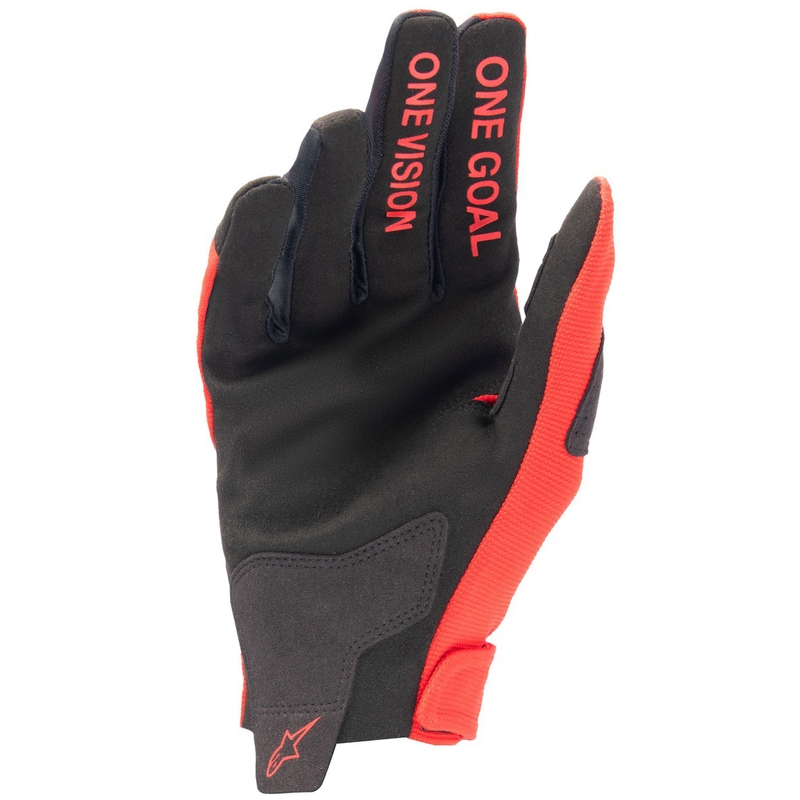 Dětské motokrosové rukavice Alpinestars Radar červeno-stříbrné