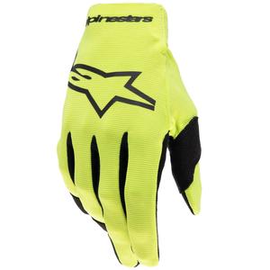 Dětské motokrosové rukavice Alpinestars Radar fluo žluto-černé