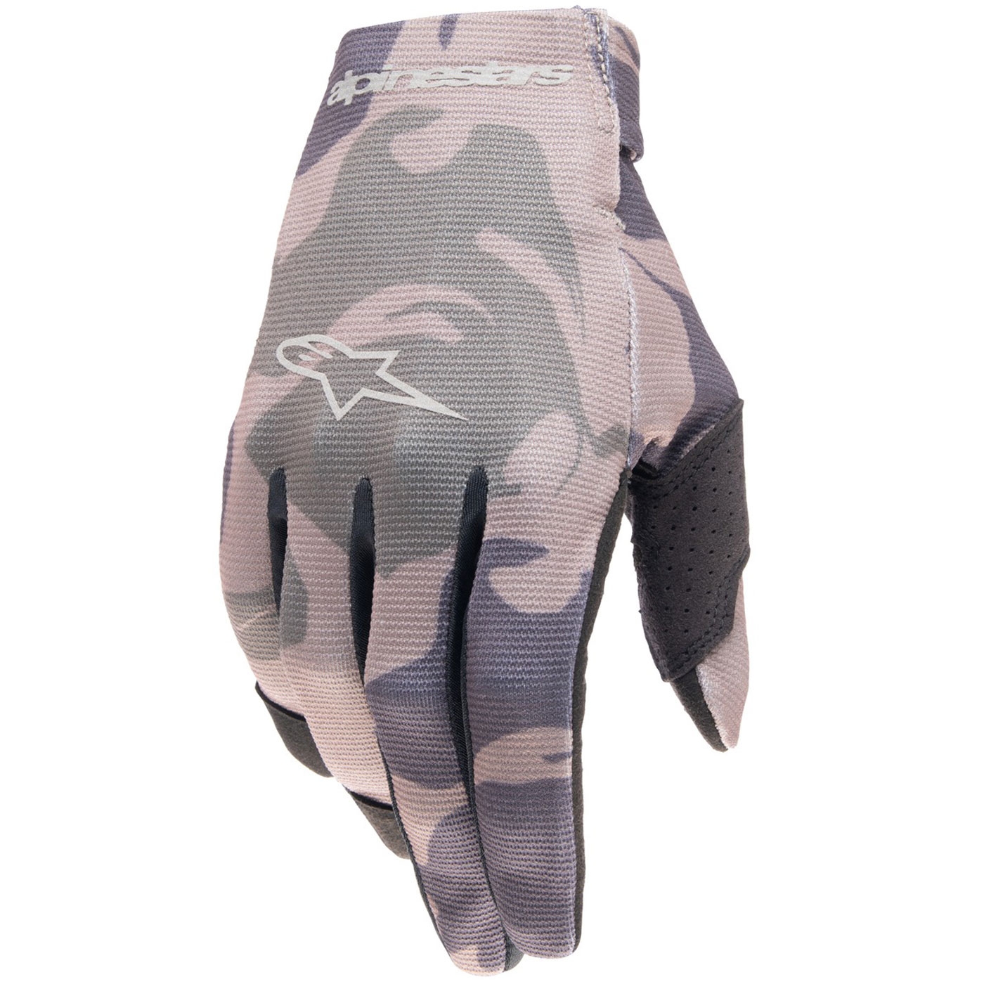 Dětské motokrosové rukavice Alpinestars Radar zelené camo-hnědé Velikost: XS