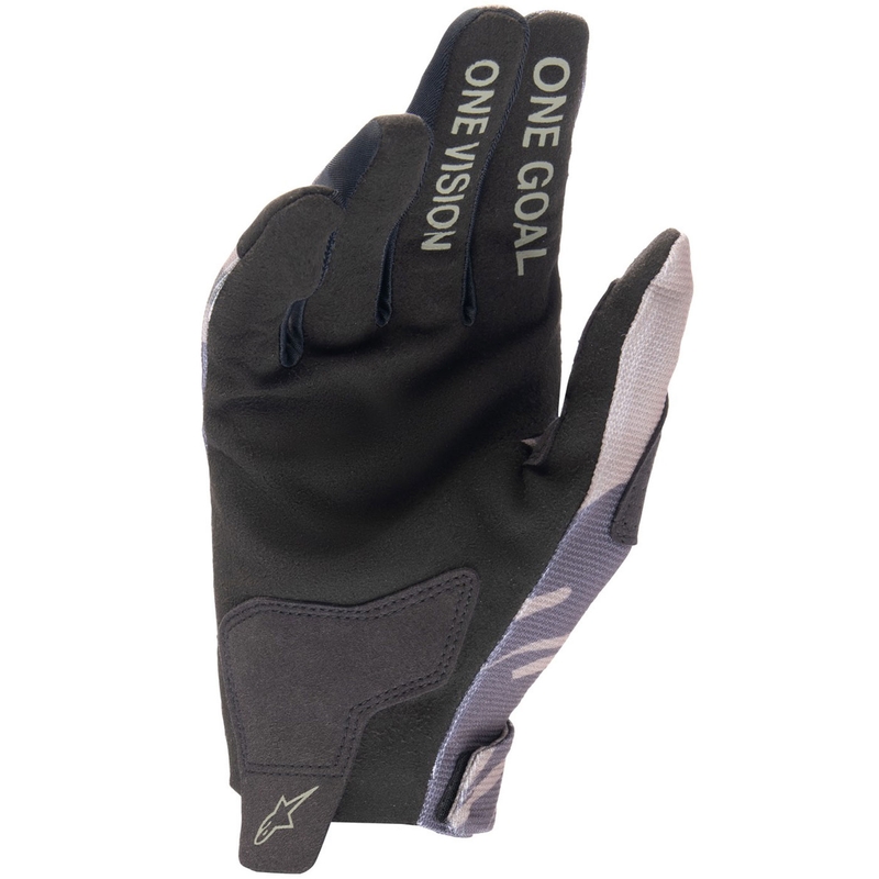 Dětské motokrosové rukavice Alpinestars Radar zelené camo-hnědé