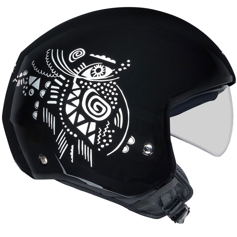 Otevřená přilba na motorku NEXX Y.10 Artville černo-bílá