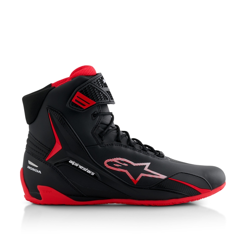 Boty na motorku Alpinestars Faster-4 kolekce HONDA černo-červené