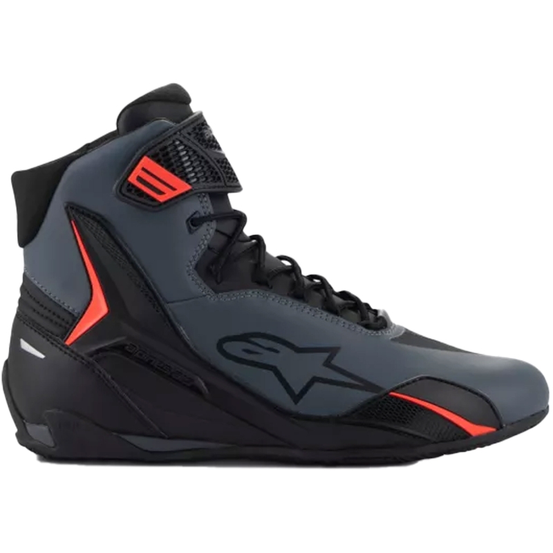Boty na motorku Alpinestars Faster-4 černo-šedo-fluo červené