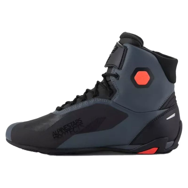 Boty na motorku Alpinestars Faster-4 černo-šedo-fluo červené