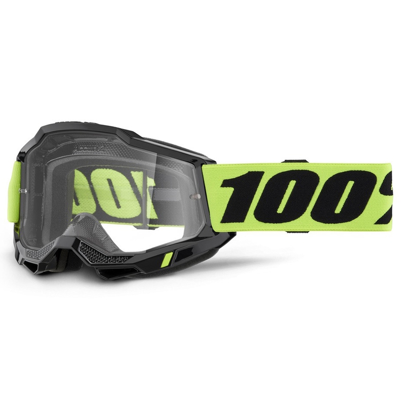 Motokrosové brýle 100% ACCURI 2 žluté s čirým plexi
