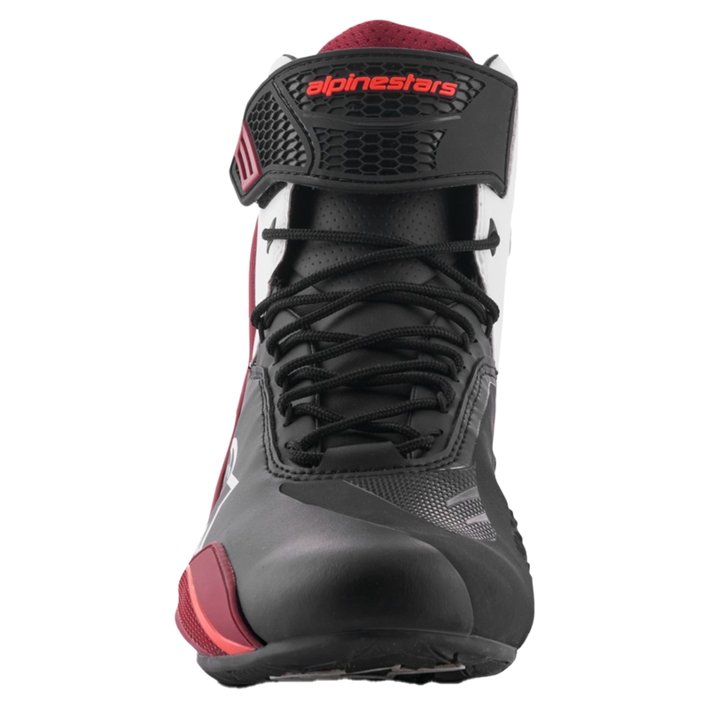 Boty na motorku Alpinestars Faster-4 černo-bílo-tmavě červené