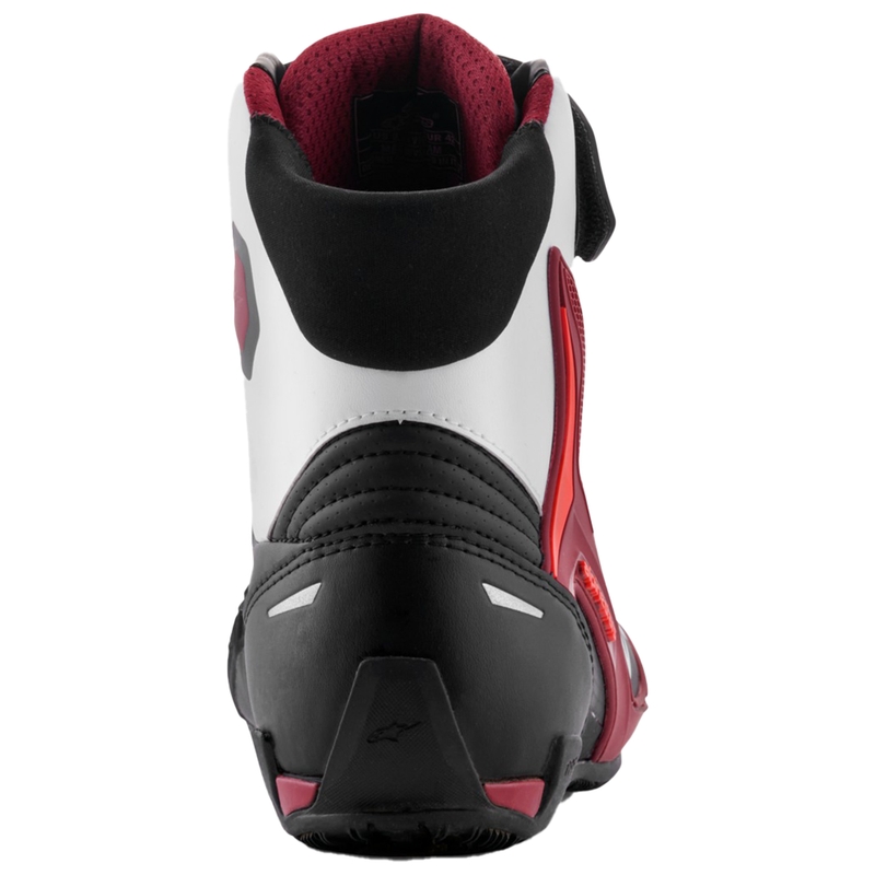Boty na motorku Alpinestars Faster-4 černo-bílo-tmavě červené
