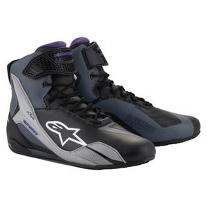 Dámské boty na motorku Alpinestars Stella Faster-4 černo-šedo-fialové